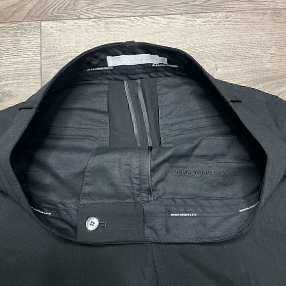 Alexander Wang Womens Size 4 Wool Trousers Dress Pants Black Career Office - Picture 3 of 12